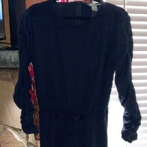 Women's Navy Long-Sleeve Dress